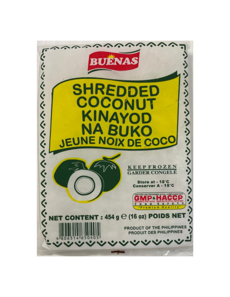 Buenas Shredded Young Coconut (Buko) 454g | Sing Kee Foods