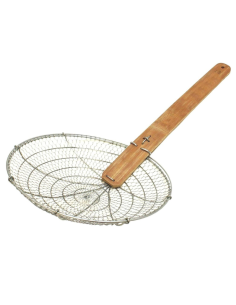 11" Bamboo Handle Fat Skimmer