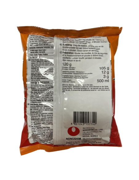 Nongshim Kimchi Ramyun Noodle Soup 120g - Noodles | Sing Kee