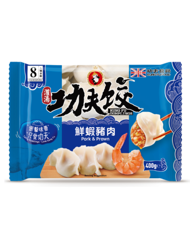 功夫食品 鲜虾猪肉水饺 410g - Kung Fu Food - 冰鮮 ZH