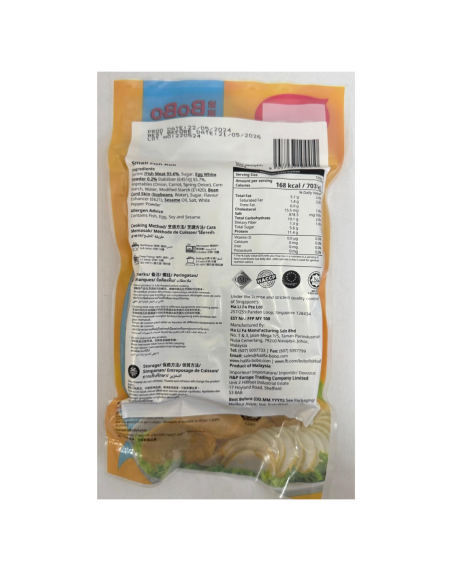 BoBo Premium Small Fish Roll (Fish Cake) 250g | Sing Kee