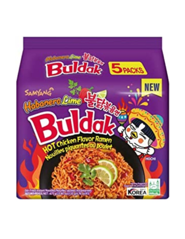Samyang Habanero Lime Hot Chicken Flavour Ramen (5 X135g) 675g