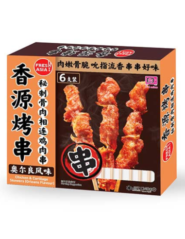 Freshasia Chicken & Cartilage Skewers Orleans Flavour 240g