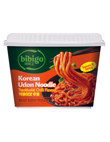 Bibigo Udon Noodles Chilli 187g