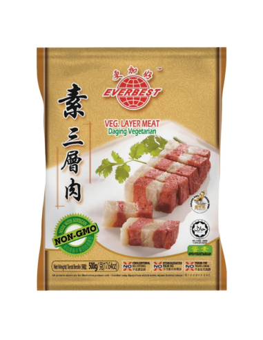 Everbest Vegetarian Layer Meat 500g (Frozen)