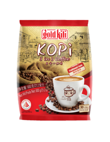Gold Kili Kopi 3 in 1 Coffee 20gx30