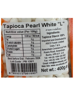 CHANG Tapioca Pearls - White - Large 400g 2