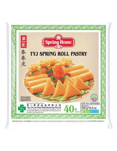 Spring Home TYJ 8.5" Spring Roll Pastry 550g (40 Sheets)