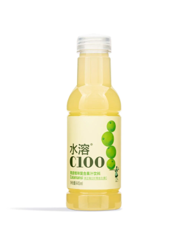 農夫山泉水溶C100 ~ 青皮桔味飲料 445ml