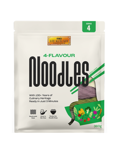 Lee Kum Kee 4-Flavour Noodles 1 case (360g x 6)