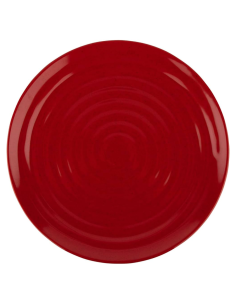 10" Red Melamine Plate