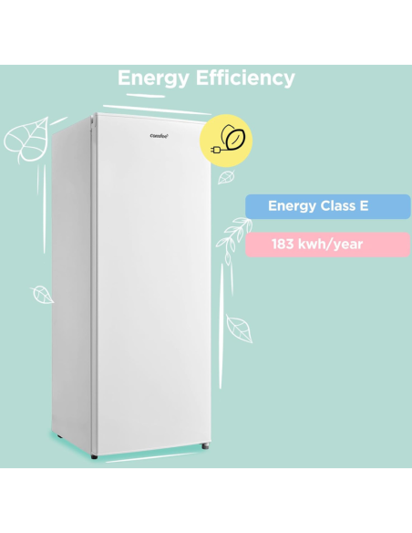 COMFEE 160L Freestanding Upright Freezer with 5 Storage Tiers (AJ0790)