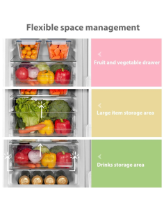 COMFEE 174L Freestanding Low Frost Fridge Freezer (AJ0787) 2