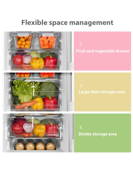 COMFEE 174L Freestanding Low Frost Fridge Freezer (AJ0787)