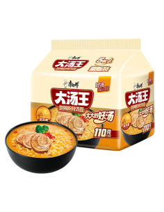 康师傅-大汤王酸辣豚骨汤面(五连包)142gx5