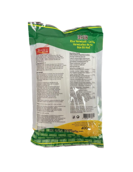 R&U Rice Vermicelli (LaiFen) 400g -  - 麵條 ZH