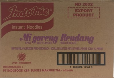 INDO MIE Mi Goreng Rendang ( Spicy Beef Flavour) 40x80g
