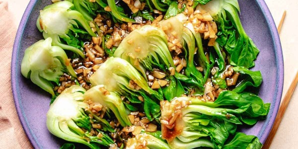  Pak Choi with Garlic & Soy 