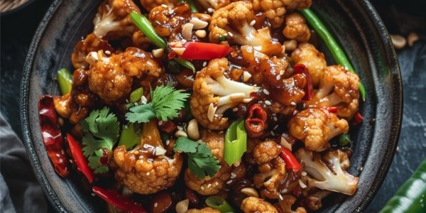 Kung Pao Cauliflower Stir Fry